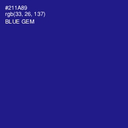#211A89 - Blue Gem Color Image